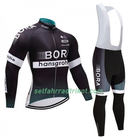 Radbekleidung Radtrikot Langarm + Lang Trägerhose 2017 Bora-Hansgrohe Damen N001